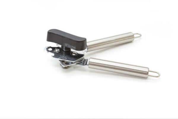 Can opener against a white background